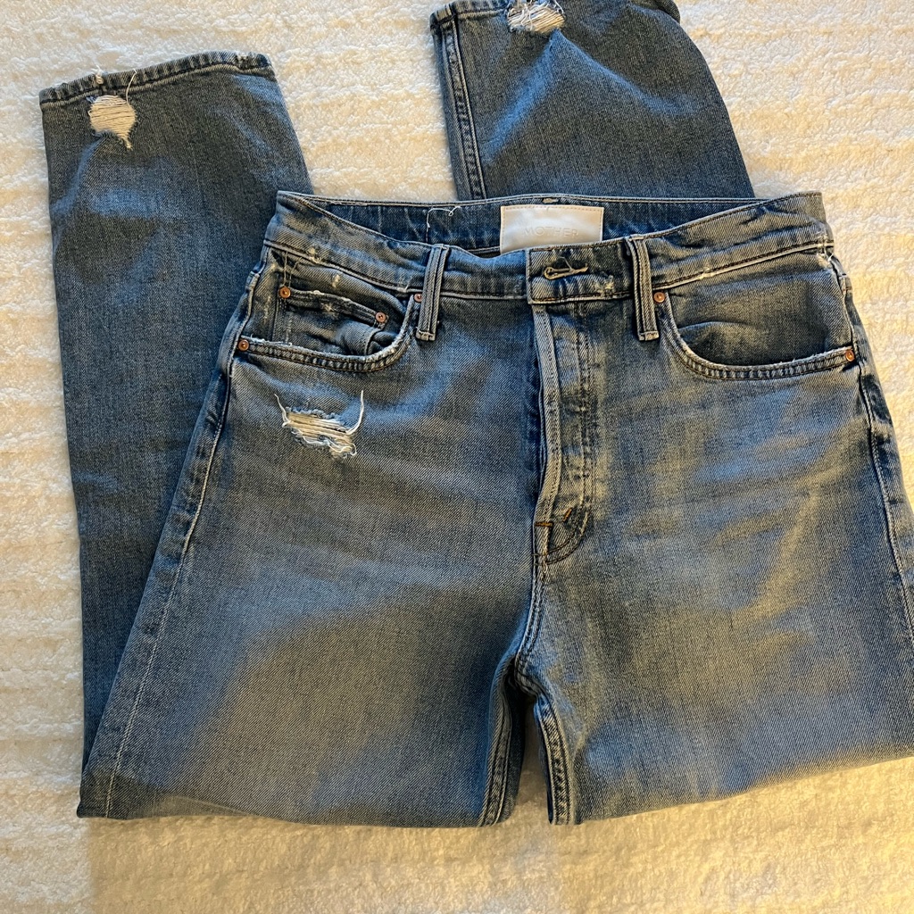 Mother Denim Women’s Jeans, Distressed Size 29